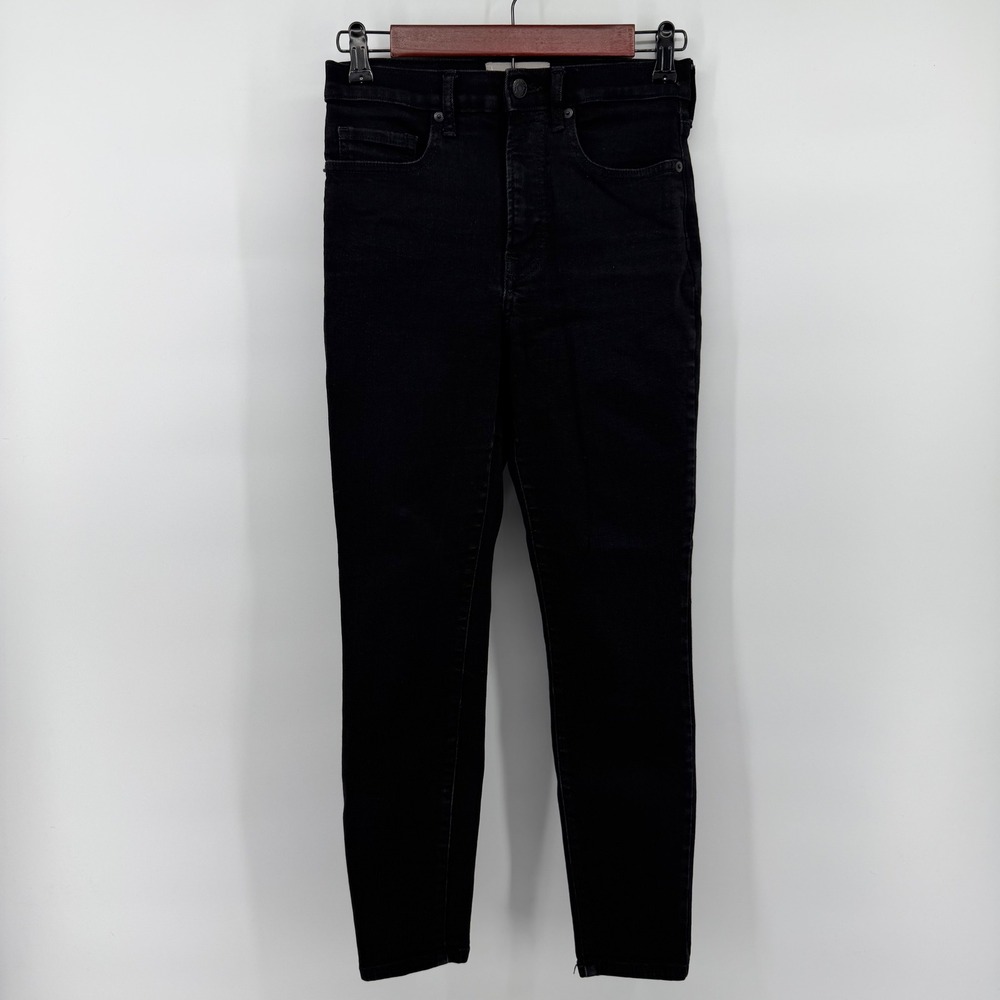 Everlane High Rise Skinny Jeans Womens 27‎ Black Ankle Length Casual Denim - Picture 2 of 15